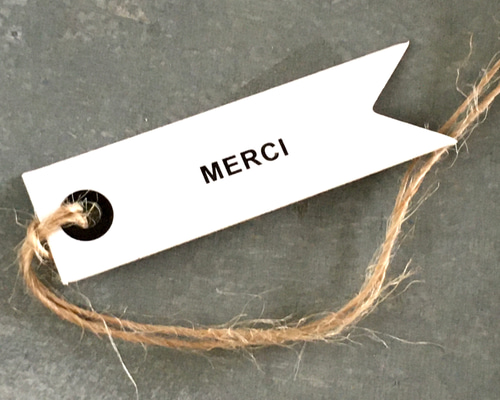 ネームタグ Merci ネームタグ01 大型 | 旅行グッズ | MERCI