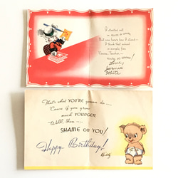 ヴィンテージグリーティングカード クマ5種セット｜アメリカ USA 6枚目の画像