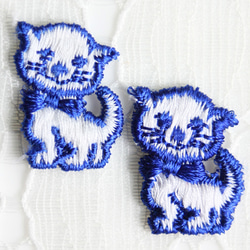 藍貓貼花 2 件（美國）| 滯銷商品（未使用的復古） 第1張的照片