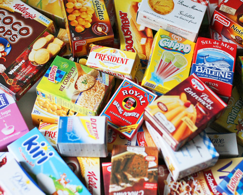 ミニチュアフランス食品パッケージアソート（10ヶ入） キット
