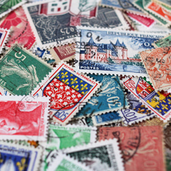 フランス切手アソート 25枚入（外国切手・古切手）｜アンティーク・ヴィンテージ 1枚目の画像