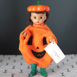 HalloweenPumpkinCostume ハロウィンカボチャ衣装｜マクドナルドUSA×マダムアレクサンダードール 1枚目の画像