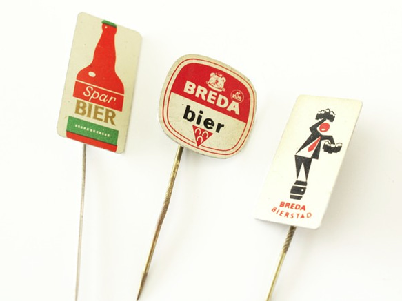 復古帽子別針[BREDA]啤酒廣告集（荷蘭） 第2張的照片