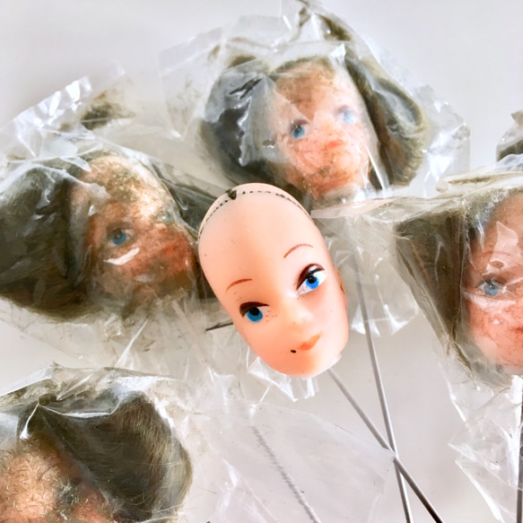 橡膠娃娃臉部件+ 5支套裝|死貨·復古 第1張的照片