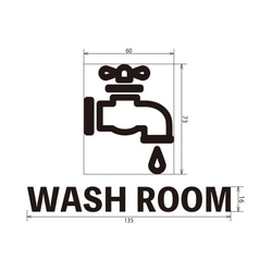ピクトサイン_WASH ROOM(蛇口) 2枚目の画像