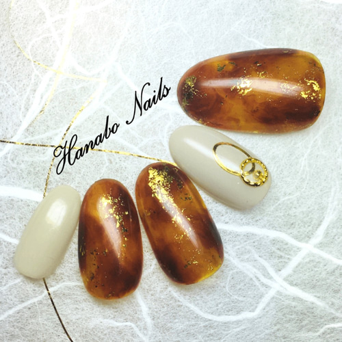 ☑︎ 金林檎yubisaki ネイルチップ オーダー ニュアンスネイル