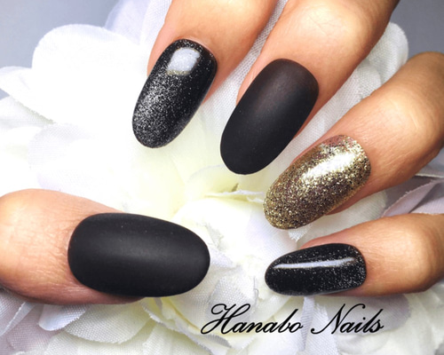 セレクトデザイン】ブラウンマグ×ラメ ネイルチップ