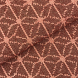 久留米絣「麻の葉」ピンク系（＊1mからの切り売り） 2枚目の画像