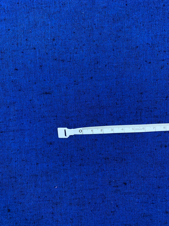 晴れやかブルー 2023 久留米絣「ネップ　無地」青（＊1mからの切り売り） 3枚目の画像
