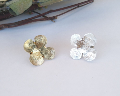 シルバー950四つ葉クローバーブローチ ブローチ appartement paris