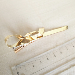 ほどけた紐真鍮ヘアクリップ 5枚目の画像