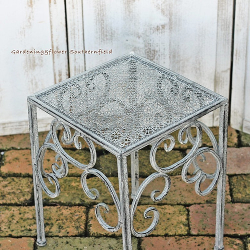 ☆送料無料 ガーデニング雑貨 花台 鉢台 アンティーク調