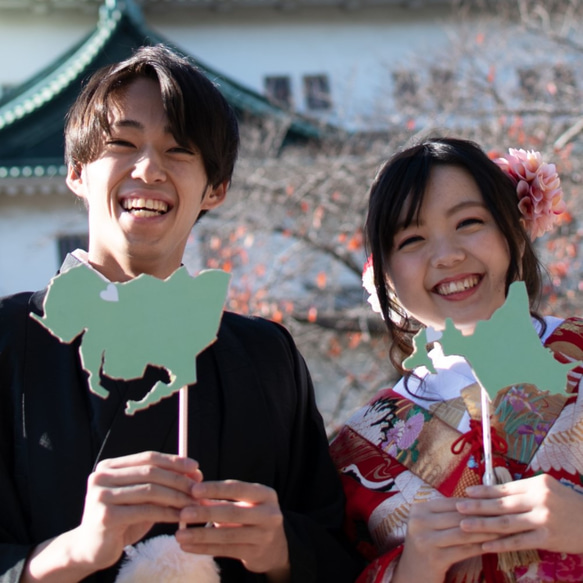 ＊送料無料＊都道府県プロップス　前撮りアイテム 和装 結婚 1枚目の画像