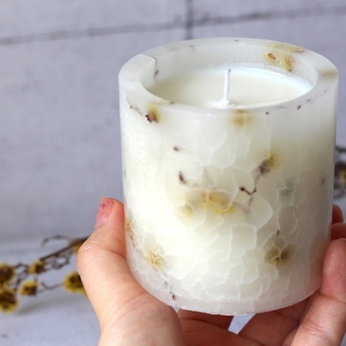 静寂】ソイワックス ボタニカルキャンドル アロマキャンドル