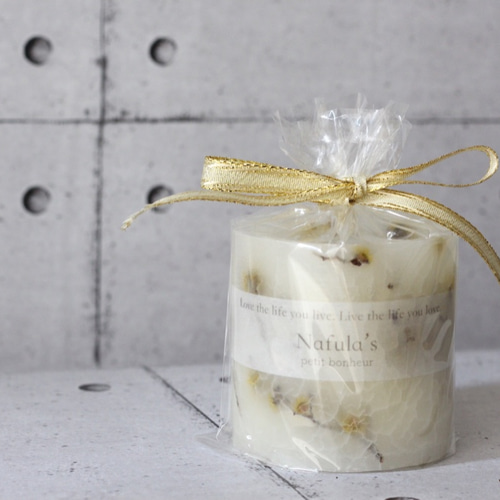 静寂】ソイワックス ボタニカルキャンドル アロマキャンドル