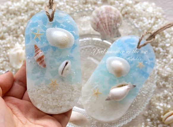 夏季限定】Under the sea アロマワックスサシェ 海 貝殻 夏 キャンドル