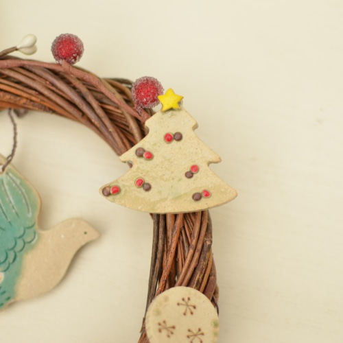 幸せの青い鳥☆クリスマスリース