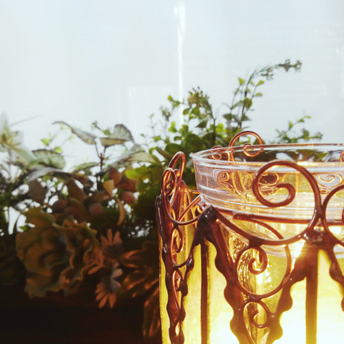 ステンドグラス アロマ 【葉っぱのアロマランプ】 ディフューザー