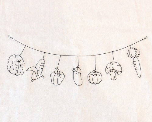 再販】ワイヤークラフト ガーランド 野菜(受注製作) ガーランド c.mini