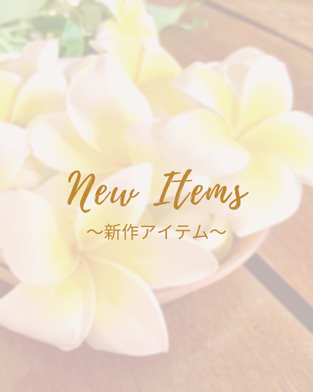 New Items 〜新作〜　のご案内です
