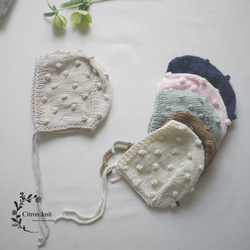 MishaandPuff ポップコーンボンネット帽子 MishaandPuff ポップコーンボンネット帽子 MishaandPuff ポップコーン