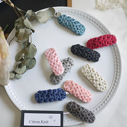 ミナペルホネン　bonheur　ハンドメイド　パッチンピン ミナペルホネン生地の大きなパッチンピン/Choucho/ちょうちょ