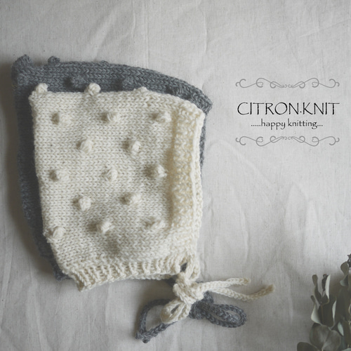 ポップコーンボンネット 帽子(ベビー・キッズ) citron.knit 通販
