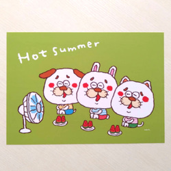 【A4サイズ夏のポスター】Hot summer 2枚目の画像