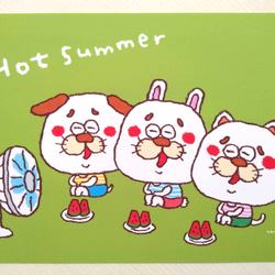 【A4サイズ夏のポスター】Hot summer 3枚目の画像