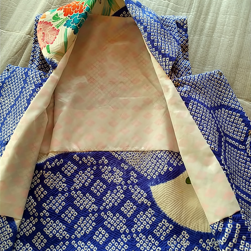 初節句 お食い初め用の正絹総絞りの被布 ベビー服 着物大好きばあば
