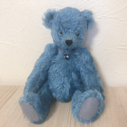 パールイエロー色モヘア使用】グラスアイテディベア 30cm ぬいぐるみ