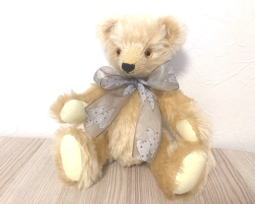 テディベア オフホワイトモヘア／作家様 Amazon.co.jp: TeddyTales リナベア ハンドメイド ぬいぐるみ