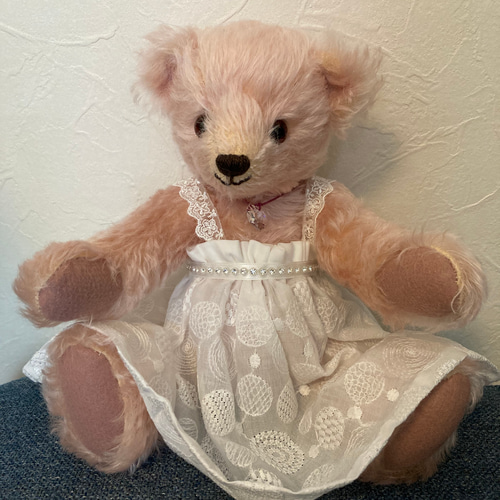 夏のドレス・ピンクのテディベア 30cm ぬいぐるみ sanatio 通販