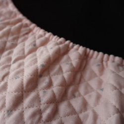 トランポリンカバー　星降るキルト　ベビーピンク　シルバー 4枚目の画像
