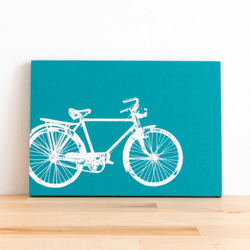 ファブリックパネル・ファブリックボード - 『自転車に乗って』 1枚目の画像