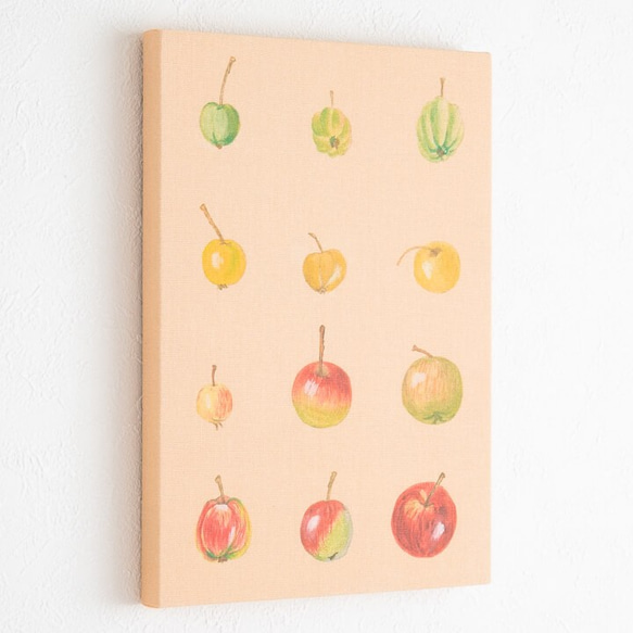 ファブリックパネル・アートパネル - 『野山のリンゴたち』 4枚目の画像