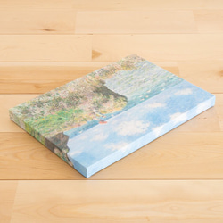 ファブリックパネル・アートパネル - 『モネ - プールヴィルの断崖の上の散歩』 4枚目の画像