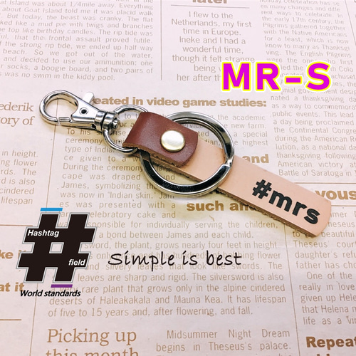 MR-S 本革ハンドメイド ハッシュタグキーホルダー 1zz トヨタ zzw30