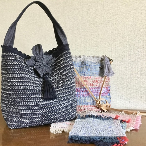 卓上機「咲きおり」で裂織りの小物が作れるようになる制作キット