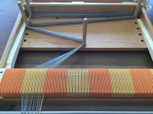 【織って作る手織りキット 難易度②】ミニマフラー　選べる5カラー 2枚目の画像