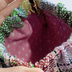 手縫いで作る手織りの簡単パックンポーチ キット【織布付き制作キット難易度ゼロ】 6枚目の画像