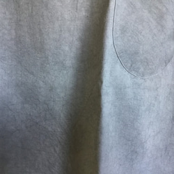 手織りとハーフリネンのバルーンジャンバースカート（グレイッシュ水色M～Lサイズ） 11枚目の画像