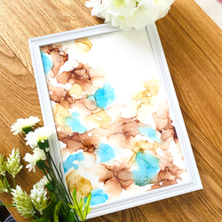 アルコールインクアート 額縁A4サイズ 絵画 じゅわり. 通販 9760471