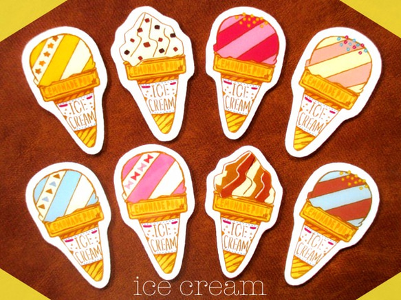 アイスクリームブローチ 1枚目の画像