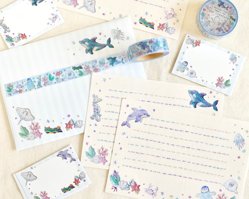 色々おまとめセット]✳︎動物刺繍デザイン✳︎ Sea creatures 海の