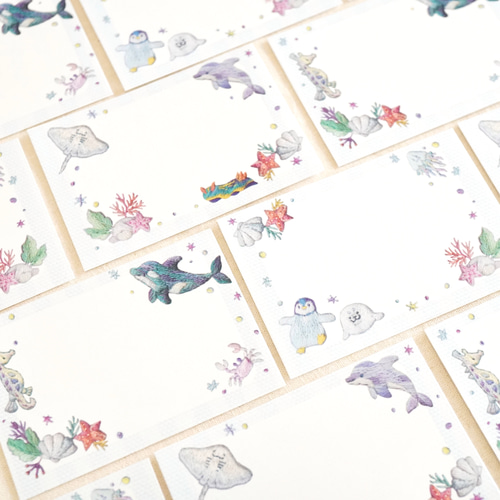 色々おまとめセット]✳︎動物刺繍デザイン✳︎ Sea creatures 海の