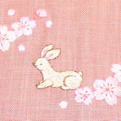 桜お花見ウサギの懐紙入れ 5枚目の画像