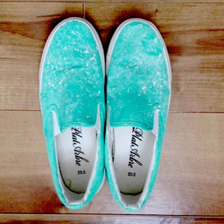 Emerald Green Painting Shoes/エメラルドペンティングシューズ 1枚目の画像