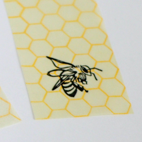 ミツバチの蝋引きしおり（３枚セット） 5枚目の画像