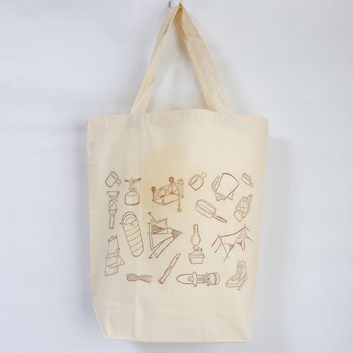 消しゴムはんこのエコバック【アウトドア】 エコバッグ・サブバッグ